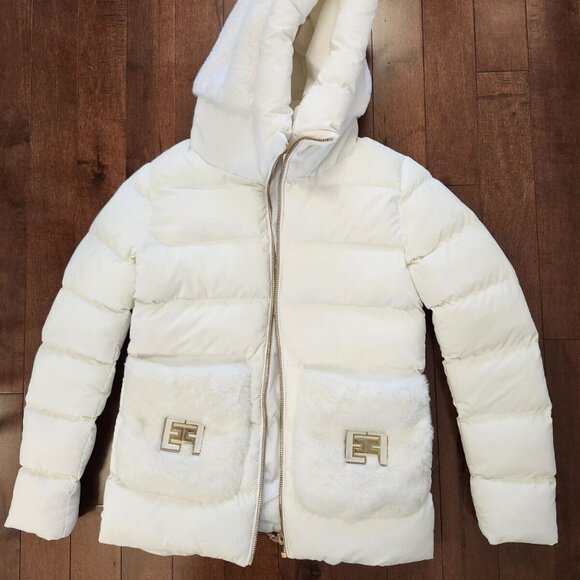 Elisabetta Franchi women's white jacket in size medium - Picture 2 of 16